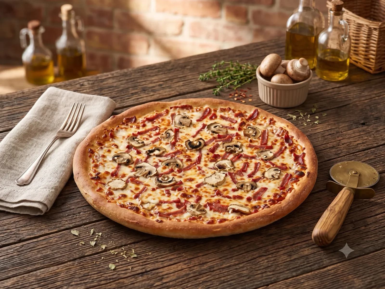 Ham & Mushroom